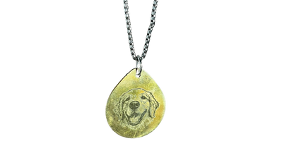 Damla Resimli Kolye | Kişiye Özel Resimli Kolye | Paslanmaz Çelik