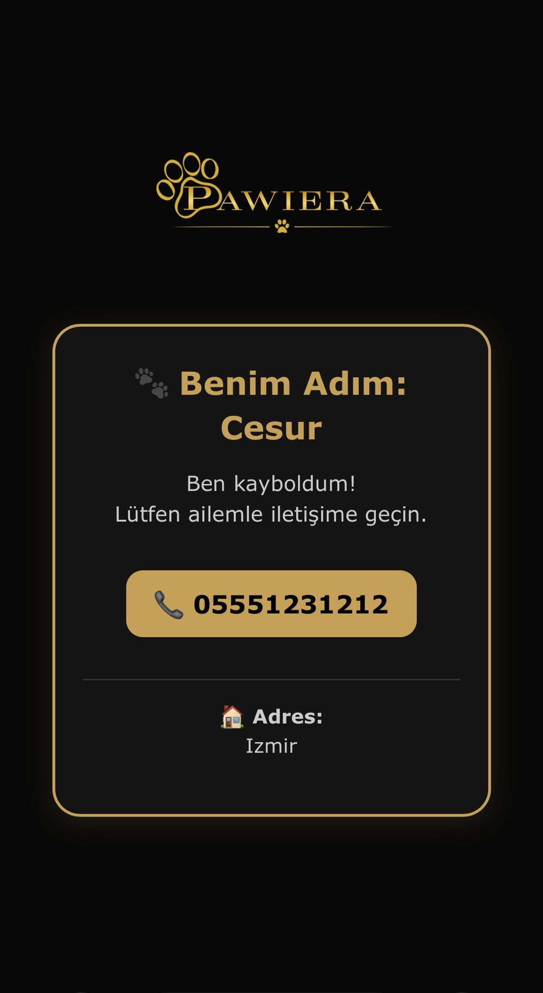 Kişiye Özel Akıllı QR Künye – Yuvarlak